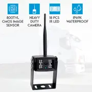Elinz Digital Wireless Reversing Rearview Camera CMOS 800TVL 18 IR LEDs Night Vision Built-in Mic 12V 24V Truck Caravan