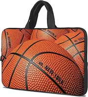 icolor 12~12.6 Inch Laptop Bag Protective Case, 15~15.6 Inch Neoprene Laptop Bag Tablet Holder Notebook Bag Handbag Laptop Case (Basketball, for 12~12.6 Inches)