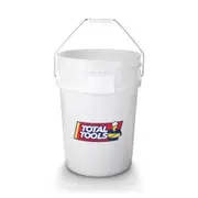 TOTAL TOOLS 20L Plastic Bucket With Handle Natural - No Lid TB20LN