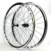 700C Light Weight Road Bike Wheelset Clincher 30mm Rim Brake Only 1650g (Color : Gold)