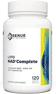RENUE By Science NAD+ Complete - NAD+, NMN & NR (Liposomal) - Bioavailable Formula for Increased Absorption – 90 Capsules