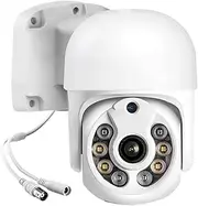 HD 1080P AHD Mini Speed Dome Camera 3.6MM Lens 30M IR Nightvision IP66 Waterproof Outdoor Camera CCTV Surveillance(Camera No Adapter,1080P_PAL)