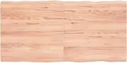 Work Bench Top, Multi-Purpose Solid Wood Countertop, Garage Workbench, Tool Station Organization Table, Light Brown 120x60x(2-4) cm Treated Live Edge