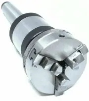Revolving Live Center MT2 Threaded M14 X 1 With 50 mm 3 Jaw Mini Scroll Chuck