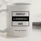 "Fearfully And Wonderfully Made" Christian Coffee Mug -Psalm 139:14