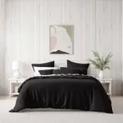 Bianca Kahlani King Polyester Quilt Cover Set - Chocolate