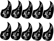 TOGEVAL 10pcs Acoustic Guitar Pickguard Scratch Resistant Protective Plate for Folk Guitars Durable Design for Enhanced Aesthetics and Easy Installation