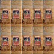 Lot of 10 Pokemon Card Charizard 047/S-P Indomaret Stamped Promo Indonesia