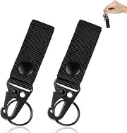[YzmrBdqc] Tactical Keyring, Belt Clip, Belt Carabiner, Paracord Key Ring, Carabiner Personalised Carabiner Hook, Webbing, Attachment for Hanging, Webbing for Mountaineering, Camping