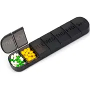 7-Day Pill Box Organizer - Weekly Pill Case Traveling Organizer Container wit...
