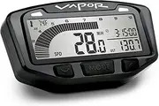 Trail Tech 752-116 Black Vapor Digital Speedometer Tachometer Gauge Kit, 2000-2019 Honda Yamaha Suzuki CRF DR200 TTR TW XT
