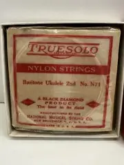 BLACK DIAMOND TRUESOLO BARITONE UKULELE 2nd STRINGS NO-N71 NYLON Full Box Dozen