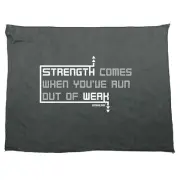 Pb Strength Comes When Youve Run Out Of Weak Funny Novelty Running Sports Towel