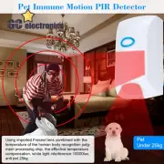 Wireless 433MHz Pet Immune Motion PIR Sensor Infrared Detector for Alarm A3GS