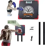 Boxing Strength Measurement Boxing Pad, LCD Display Boxing Strength Tester, Wall-Mounted, Suitable for Adults Kids Home Exercise/Boxing Training/Stress Release, Workout Equipment