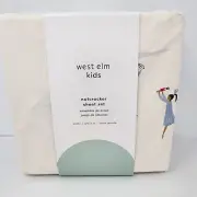 West Elm Kids Sarah Sherman Samuel Nutcracker Sheet Set QUEEN New 4 Pcs