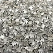Shiny Silver Pearl Star Shaped Sprinkles | Krazy Sprinkles by Bakell®