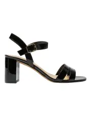[Easy Steps] Utopia Leather Sandals in Black Patent