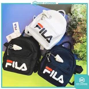 FILA LOGO BAG 黑色 深藍 白色 粉紅 墨綠 LGOG 書包 後背包 拉鍊 可放A4 韓系 男女