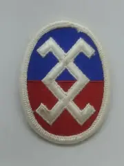 Vintage US Army Military Patch US Army 120 reserve command patch 3" red white bl