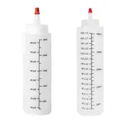 Sauce Bottle Squeeze Crafts Bottle Condiment Dispenser - 6pcs