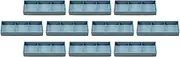 Set of 10, Izumiju Bento Box, 3 Compartments, Gray Wood, Inside Gray Cream [Shokado]