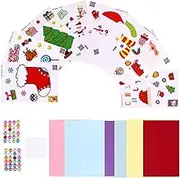 Sewroro 4 Set Festival Cards Accessories Tags up Occasion Sticker Labels Coloring Kit Bulk Decoration Greeting Giant Xmas All Crafts Christmas Adults New Year Cards Paper