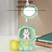 Cute Cartoon Rabbit Spaceman Table Lamp Penholder Pencilsharpener