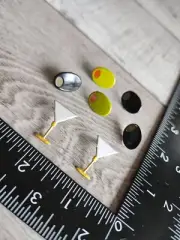 Scrapbook Craft Card Journal Embellishments Martinis & Olives - Brads LOT