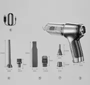 95000PA Wireless Car Vacuum Cleaner Handheld Vaccum Mini Power Suction Dust Blow