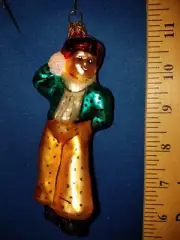 Snowball Ornament Boy w Snowball Christopher Radko Glass Rare Retired 62970 305