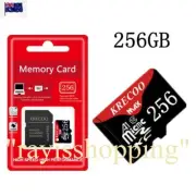 KRECOO MAX 256GB BLACK/RED Micro SD TF Card A1 XC MicroSD Adapter Memory Storage