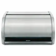 Brabantia Roll Top Bread Bin Medium, Matt Steel, 348907