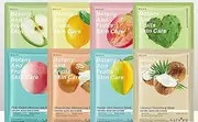 Botany and Fruits Sheet Mask Set, 8-Pack, Moisturising Face Masks with Fruit Extracts and Cactus
