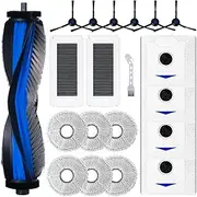 Accessory Set for Ecovacs Deebot N30 PRO Omni / N30 PRO / N30 Omni Robot Vacuum Cleaner, 1 Roller Brush, 2 Filters, 6 Wipes, 4 Dust Bags, 6 Side Brushes, Replacement Parts for Sweepers