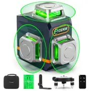 Laser Level Self Leveling 3x360° 3D Green Cross Line for Construction and Pic...
