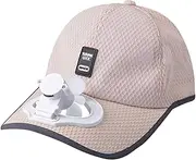 [Generic] Fan Summer Hat Breathable Hat Baseball Cap USB Sunscreen Shade Charging Baseball Caps Baseball Caps for Toddlers 12 to 18 Months