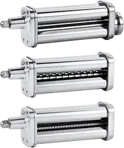 Pasta Maker Attachments Set for All KitchenAid Stand Mixer, Including Pasta Sheet Roller, Spaghetti Cutter, Fettuccine Cutter by Nevku