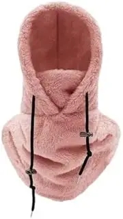 [Generic] Fluffy Ski Mask Thermal Face Neck Cover Fleece Winter Hood Ski Motorcycle Cycling Casual Windproof Snow Head Warmer