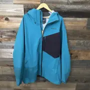 Patagonia Jacket XL NEW Blue Snow Drifter Hiking Trail Full Zip Windbreaker Coat