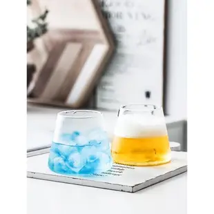 進口INS網紅無鉛耐熱玻璃杯 北歐創意家用彩色水杯牛奶杯果汁杯子