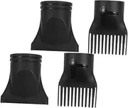 EXAOMBLE 4pcs Hair Dryer Nozzle Comb and Expansion Nozzles for Professional Styling Hair Diffuser Attachment for Curly and Fit
