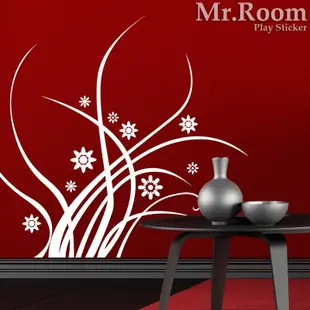 ☆ Mr.Room 空間先生創意 壁貼 花草(FL003) 精品櫥窗 套房 民宿指定 浪漫 DIY
