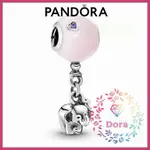 DORA SHOP❤ PANDORA 潘朵拉 大象和粉色氣球吊飾 簡約 情侶 祝福 輕奢 情人節797239EN160