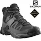 Salomon X ULTRA 4 Mid Wide 男款中筒寬楦Gore-tex防水登山鞋 L41294600 黑/灰/珍珠藍