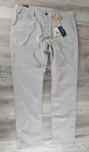 NWT Faherty Movement 5 Pocket Chino Coolmax Organic Cotton Pants 36