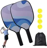 Pickle Ball Racket | Beginner Pickle Ball Paddle Wooden,Sports Accessories, Ergonomic Grip Pickle Ball Equipment with Storage Bag for Men Women, Pickle Ball Beginner