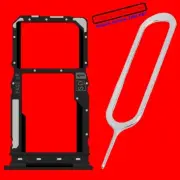Black MicroSD SIM Card Holder Tray Replacement for Motorola Moto G Pure XT2163-2