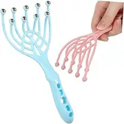 WOFASHPURET 2pcs 9 Scalp Massager Claws Handheld Head Massager Durable Plastic Hair Comb Scratcher for Deep Relaxation Portable Japanese Head Spa Tool for Office and Home Use