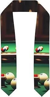 [EdWal] Billiard print Graduation Stole and Sash Class for Unisex Adult Honor Stole Honor Stole of 2025